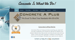 Desktop Screenshot of concreteaplus.com