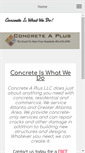 Mobile Screenshot of concreteaplus.com