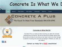 Tablet Screenshot of concreteaplus.com